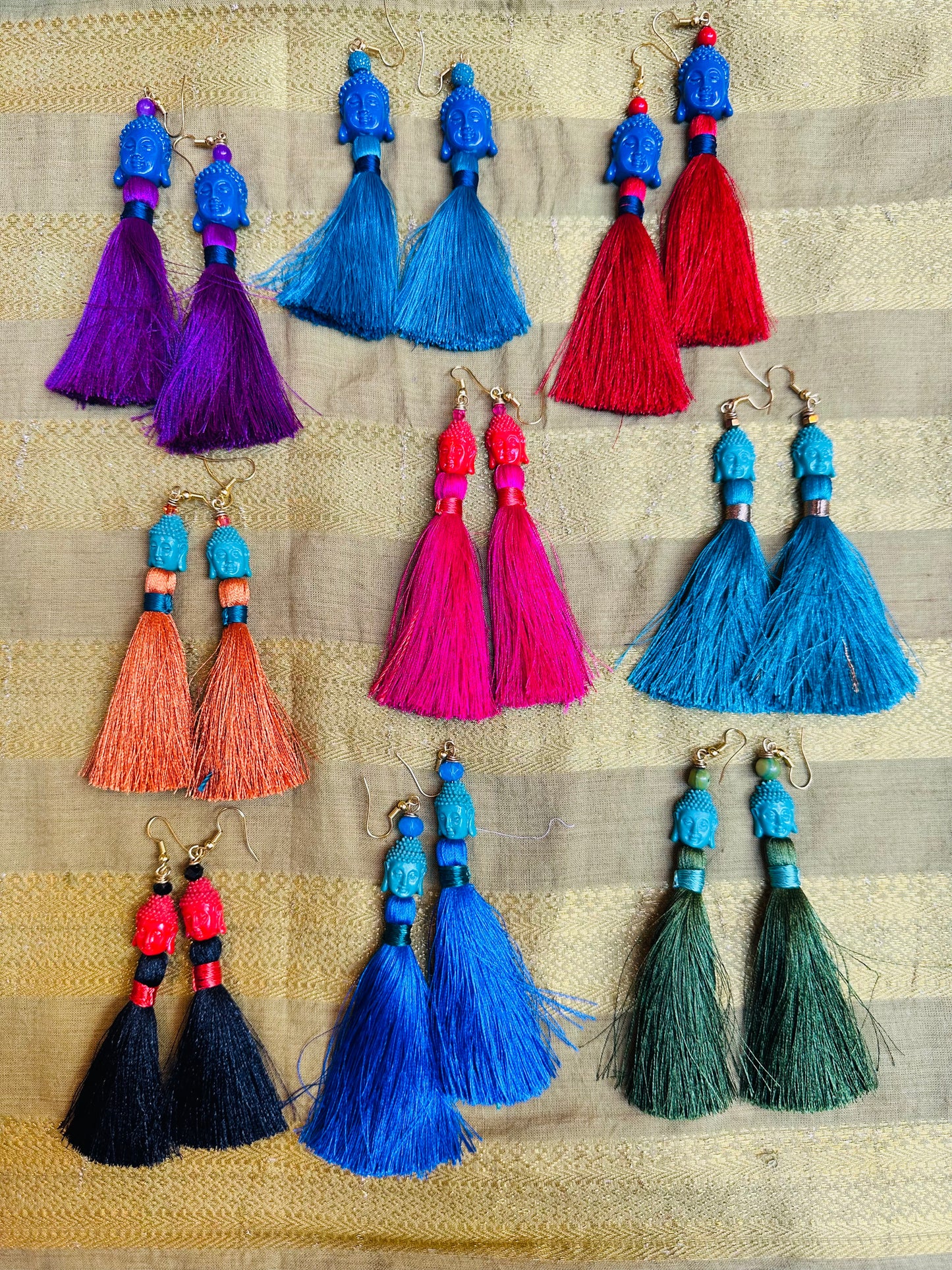 BUDDHA TASSEL EARRINGS