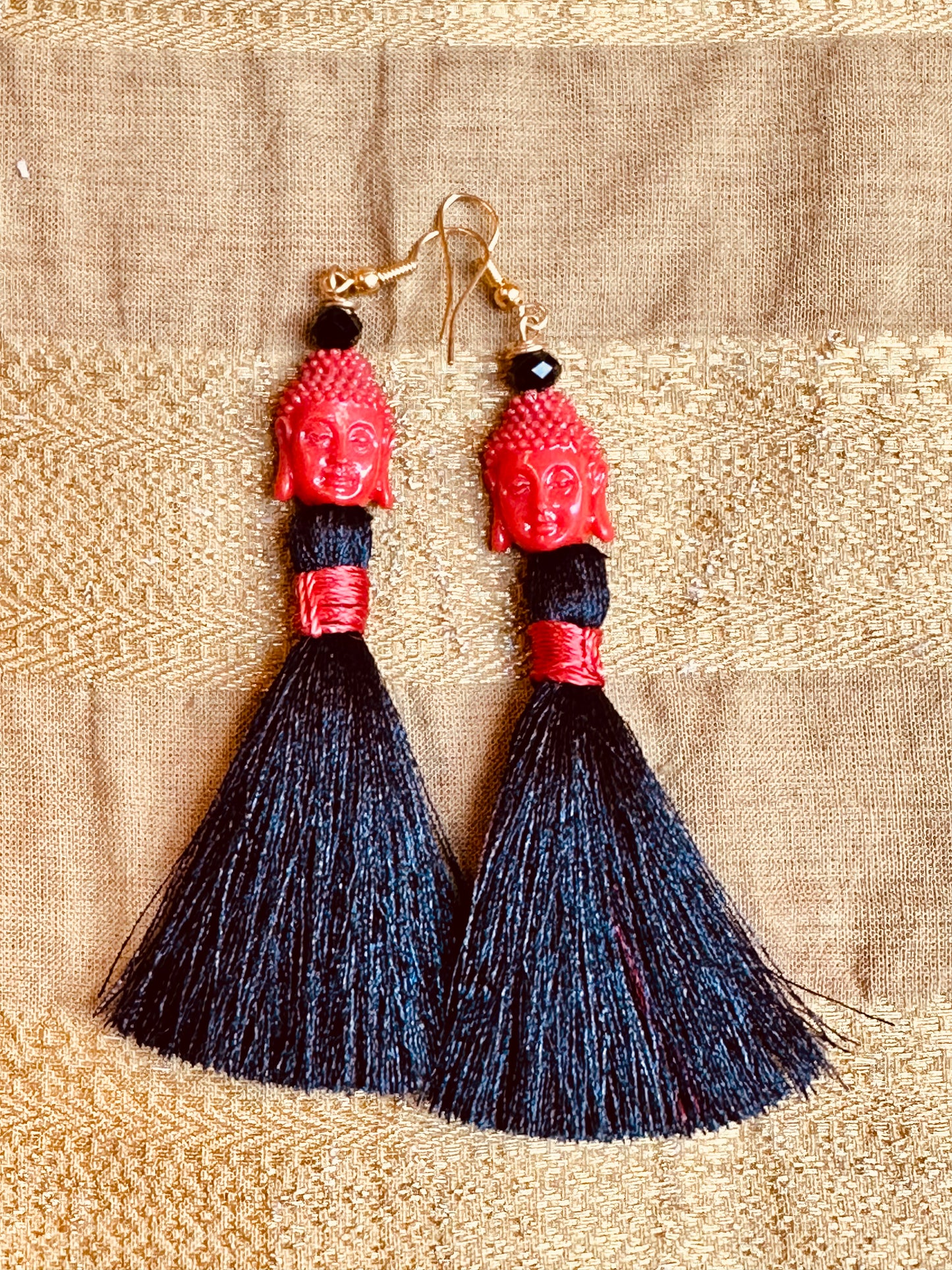 BUDDHA TASSEL EARRINGS