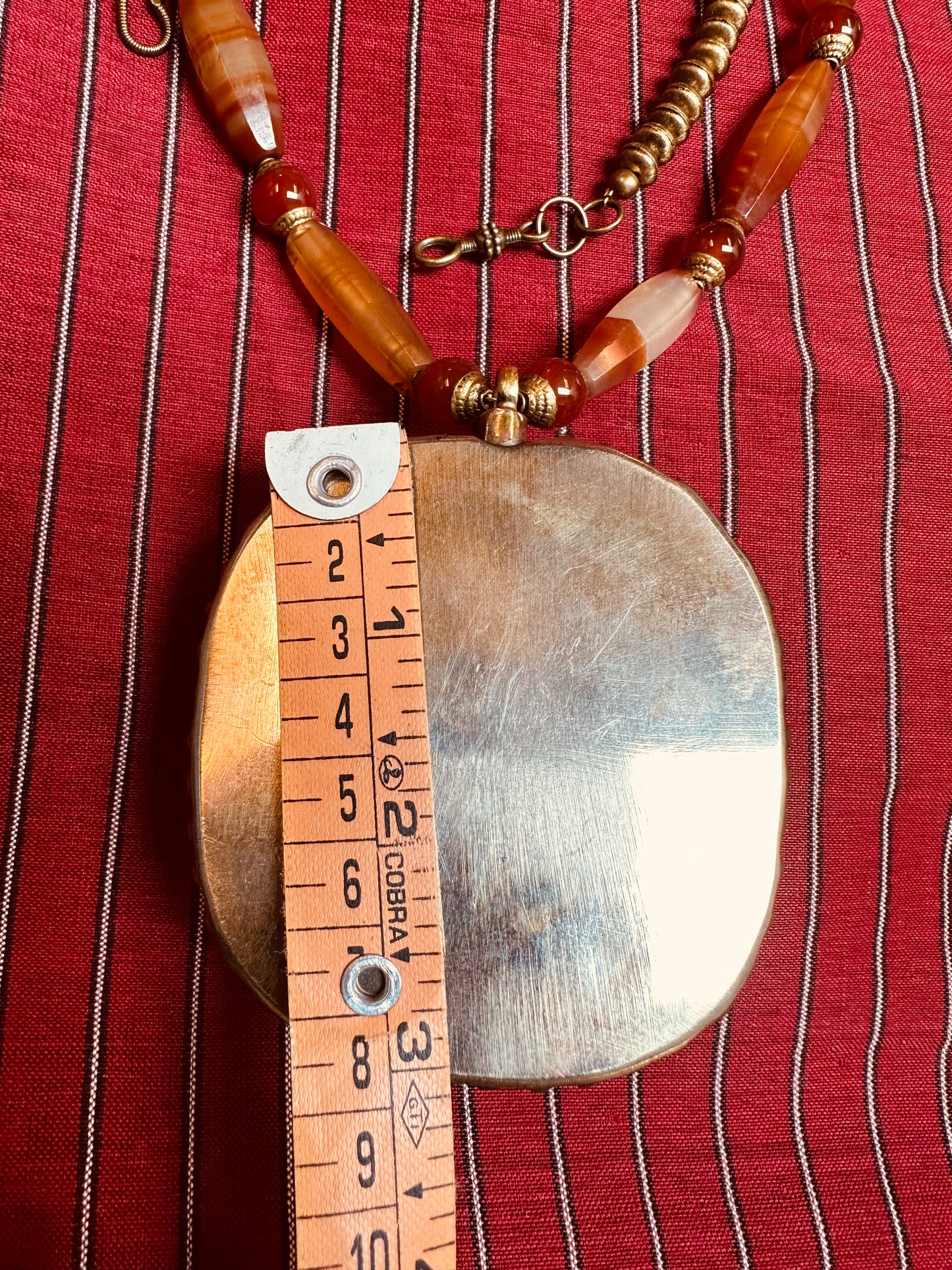 AMBER SUNSHINE POWER PENDANT NECKLACE