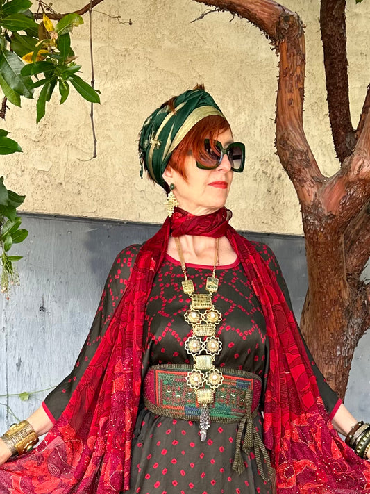 GREEN MOSQUE NECKPIECE