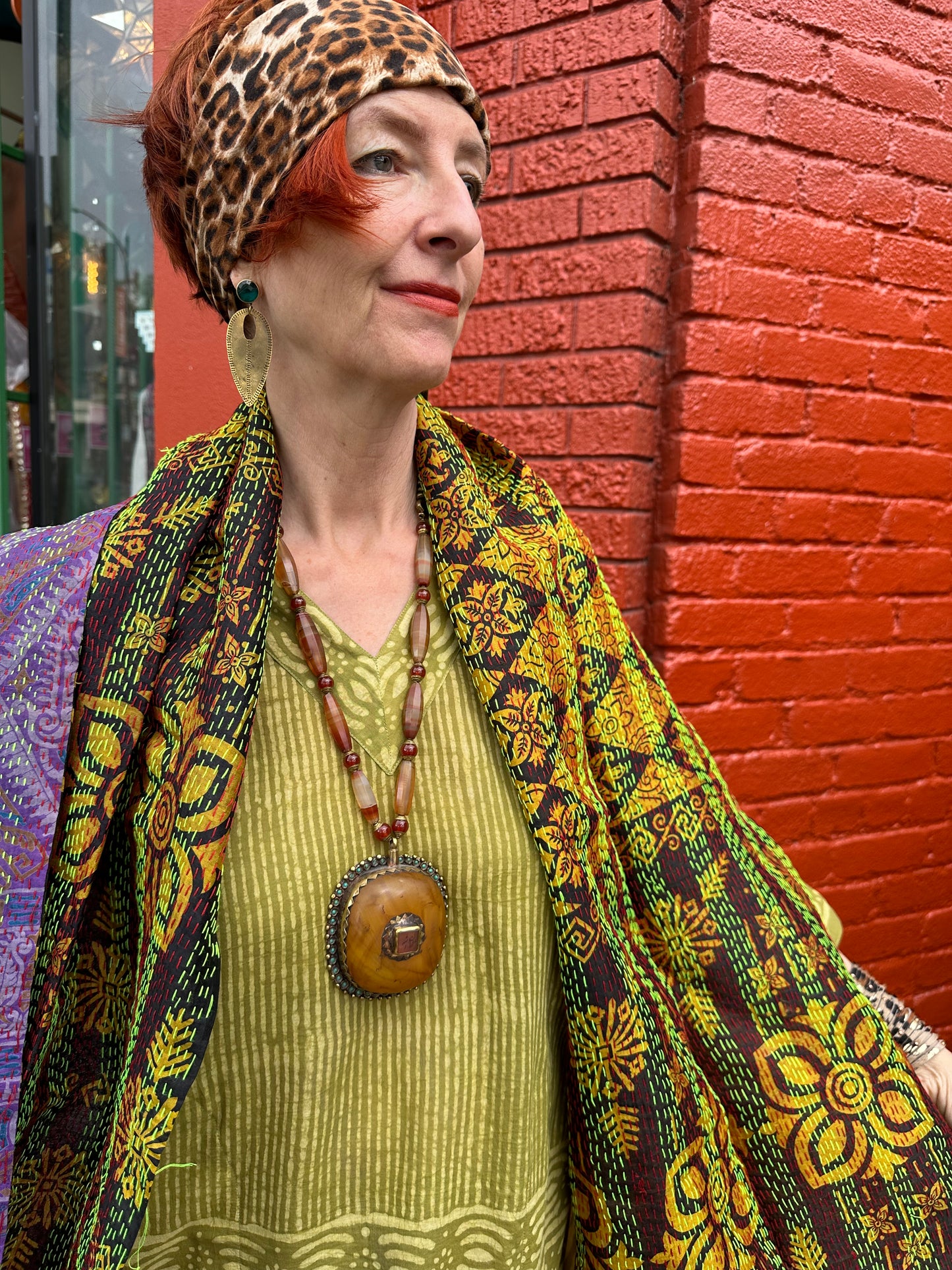 AMBER SUNSHINE POWER PENDANT NECKLACE
