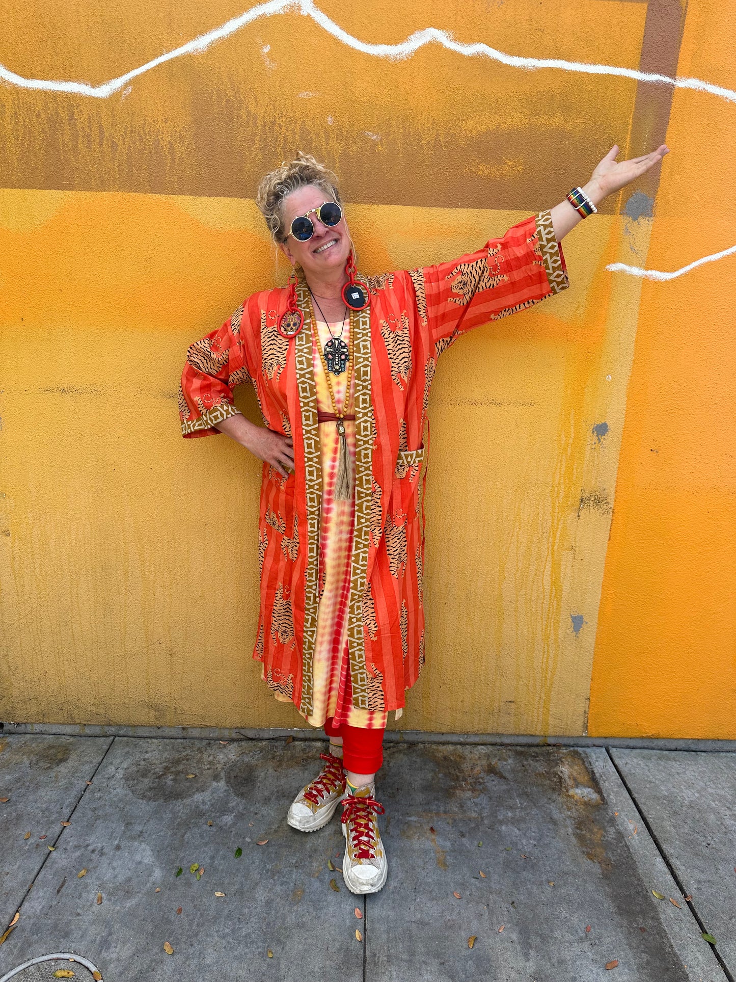 KIMONO ROBE IN COOL COTTON