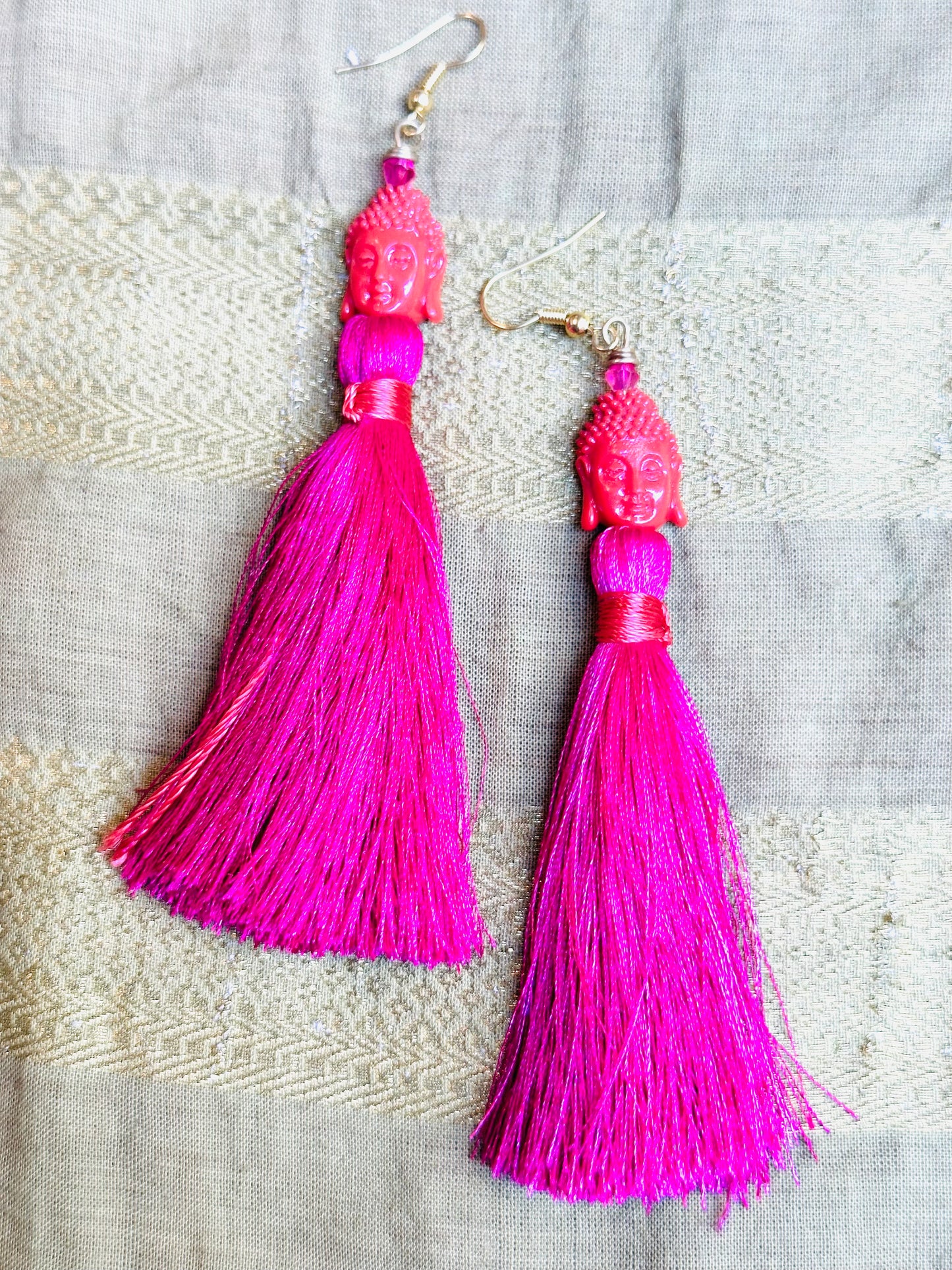 BUDDHA TASSEL EARRINGS