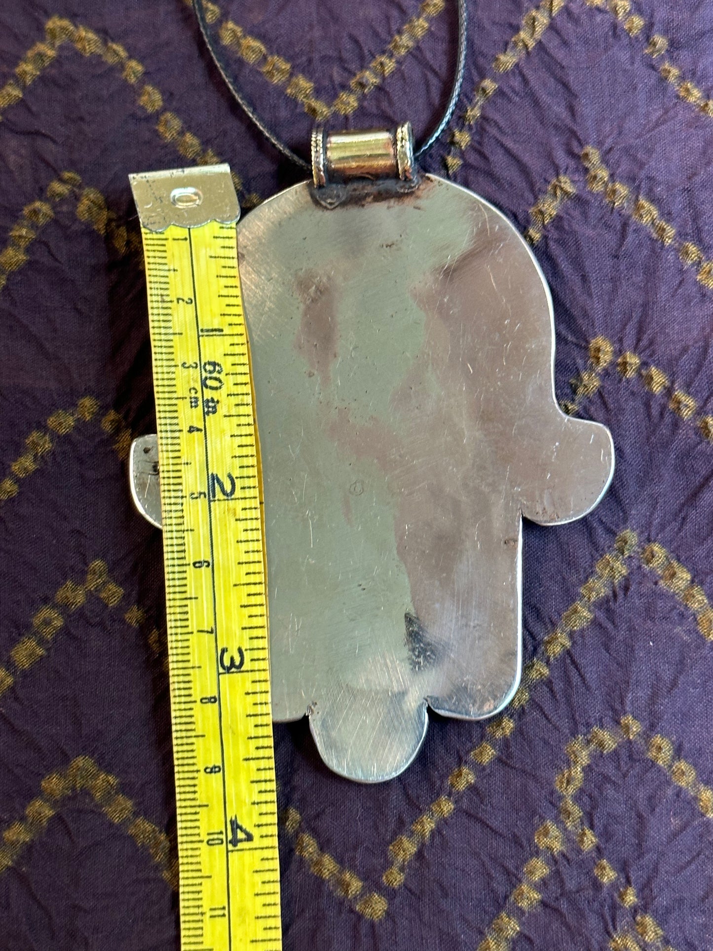 CROSS IN HAMSA PENDANT