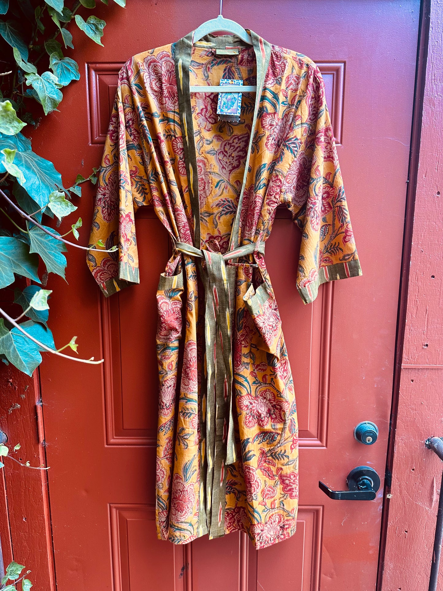 KIMONO ROBE IN COOL COTTON
