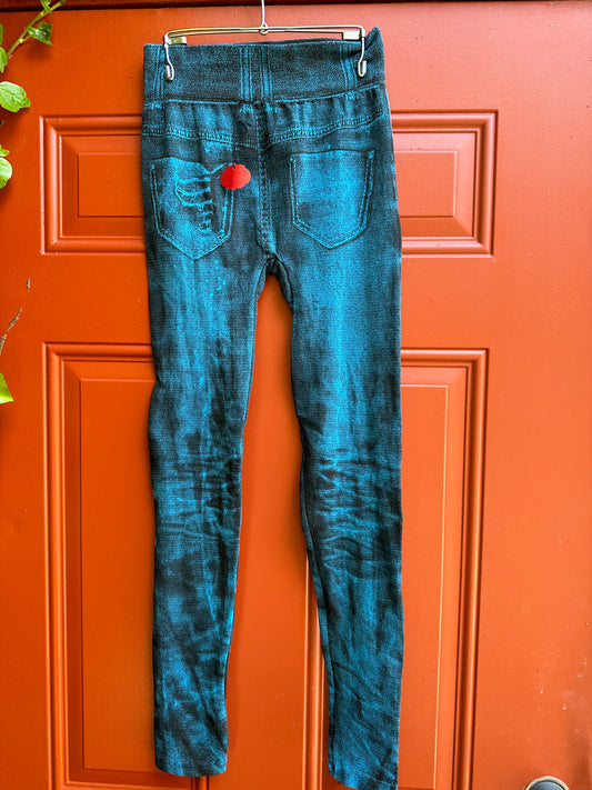 DIGITAL DENIM LEGGINGS