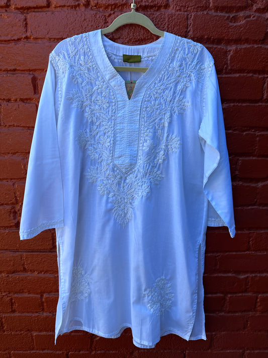 WHITE WHISPER KURTI