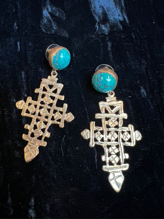 COPTIC CROSS EARRINGS