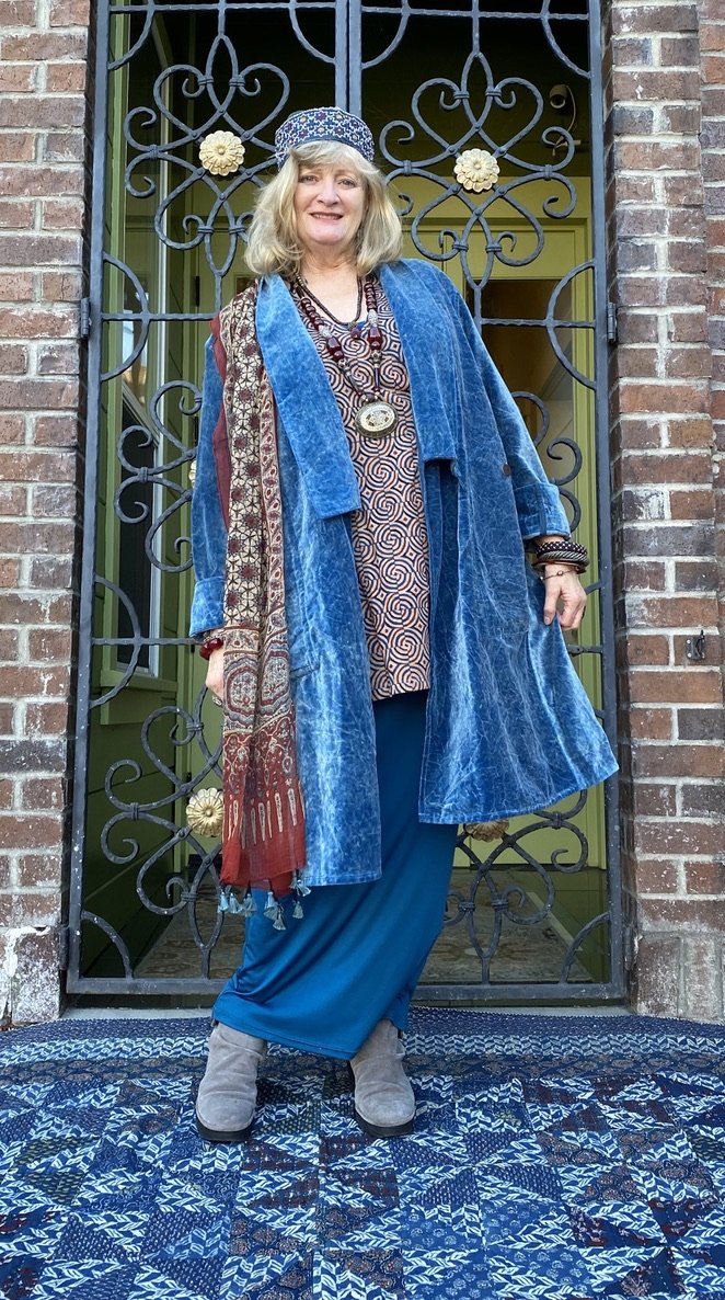 Morning coat cotton velveteen stonewashed soft Andrea Serrahn Serrahna