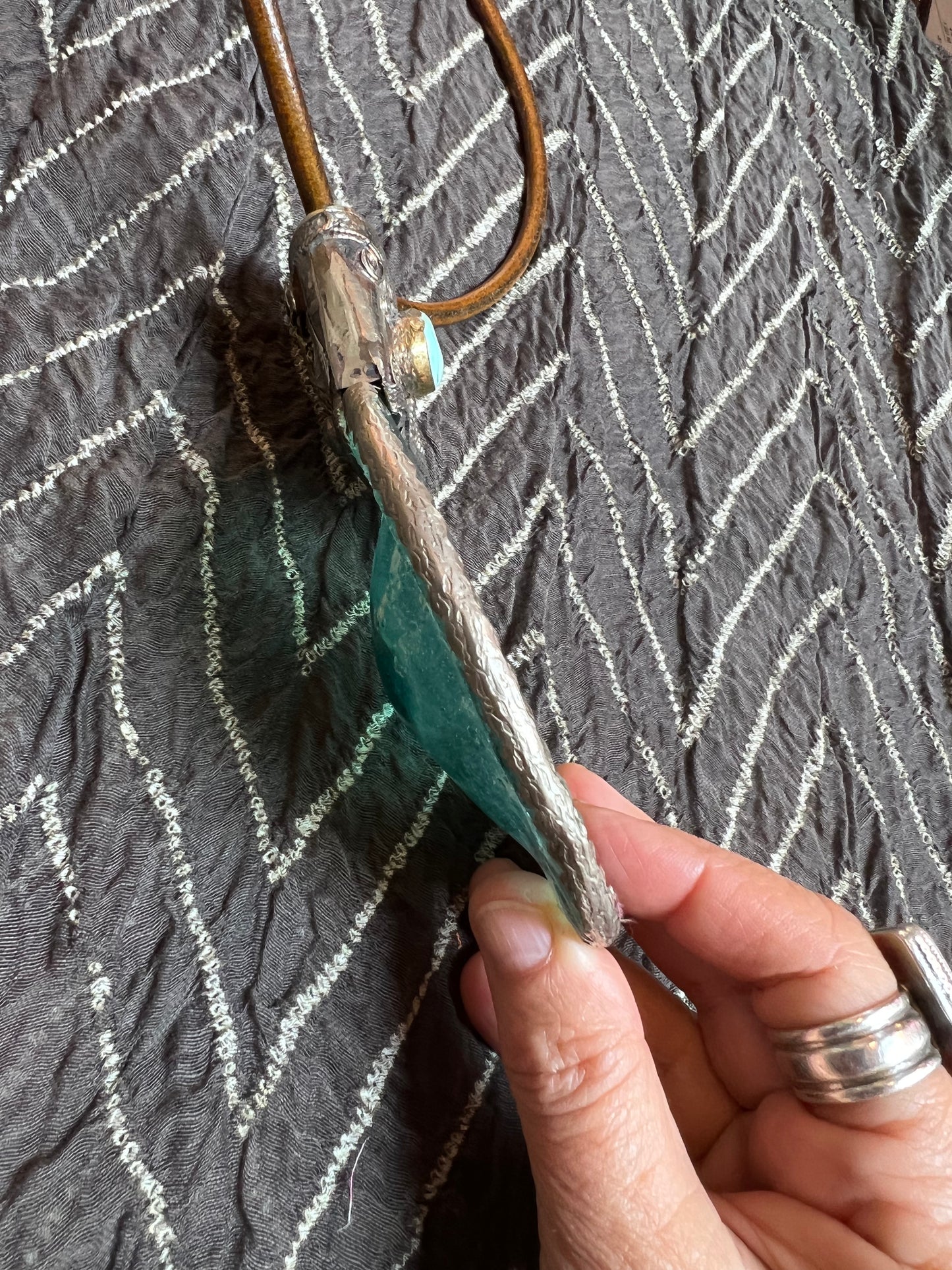 AQUATIC EYE: COLOSSAL SEA GLASS PENDANT