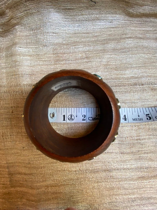 GEMSTONE WOODEN BANGLES