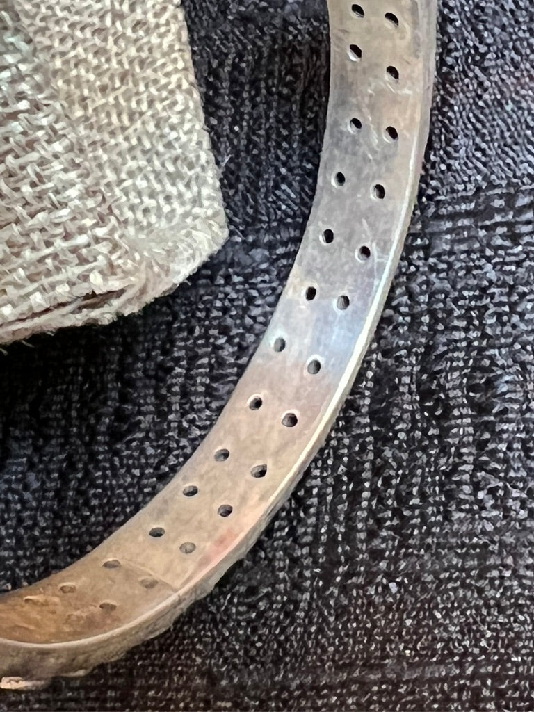 Sparkling red multiple garnet silver bracelet bangle Andrea Serrahn Serrahna