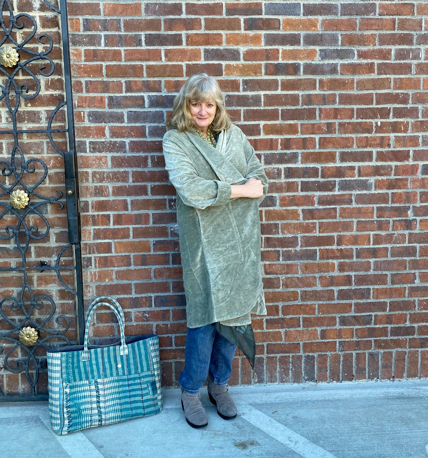 Morning coat cotton velveteen stonewashed soft Andrea Serrahn Serrahna