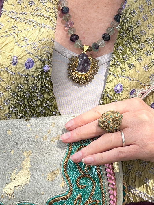 CHALCEDONY DOME RING