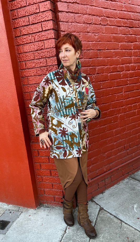 COZY COAT FLORAL FALL GARDEN