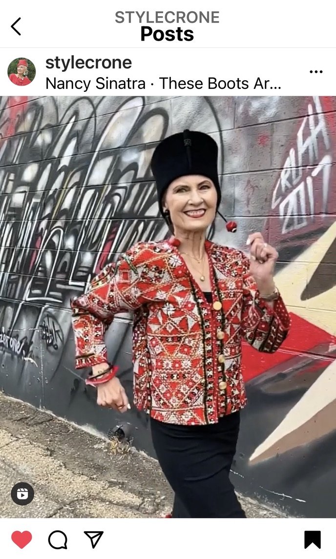Rabari jacket hand embroidered cotton blend Andrea Serrahn Serrahna
