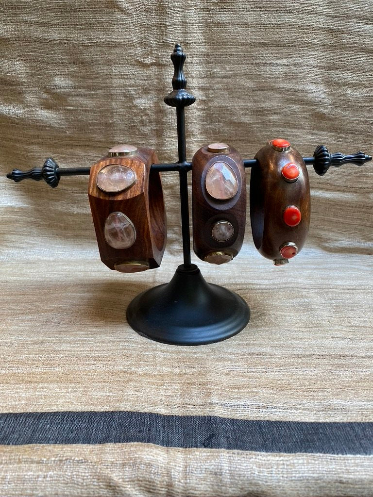 GEMSTONE WOODEN BANGLES