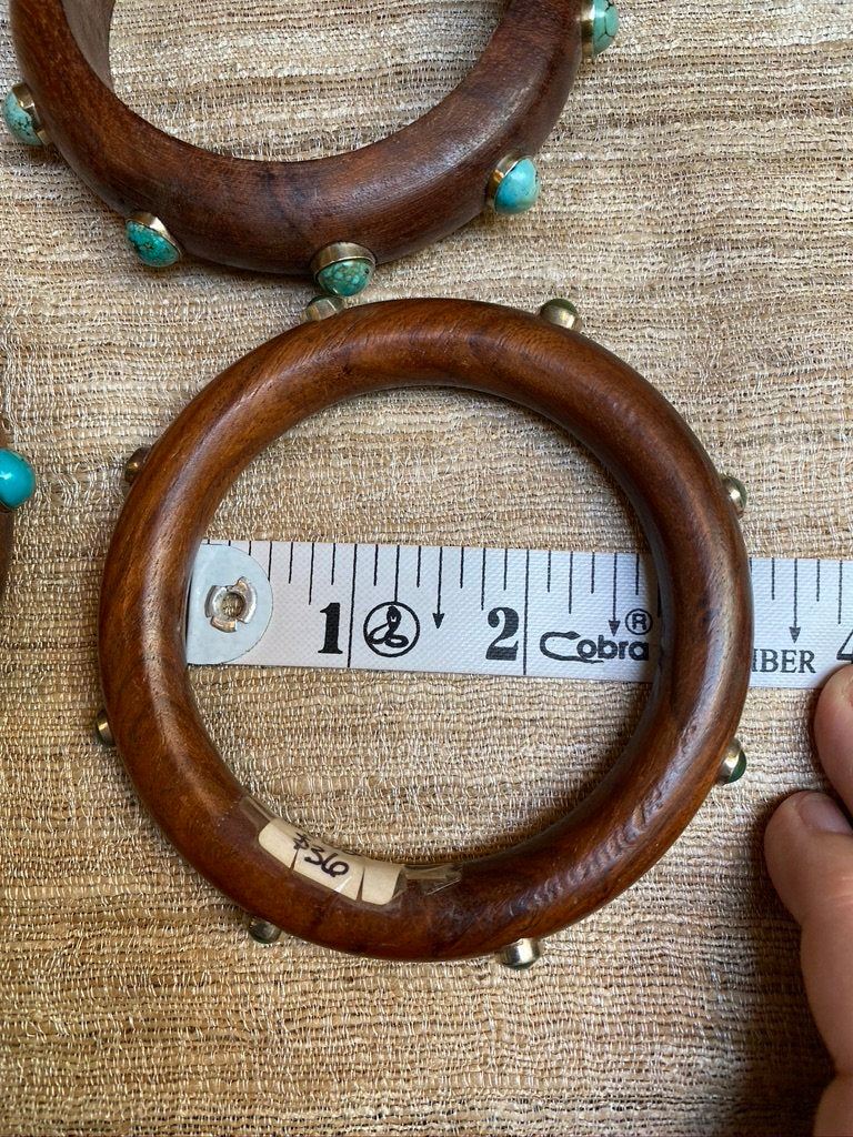 GEMSTONE WOODEN BANGLES