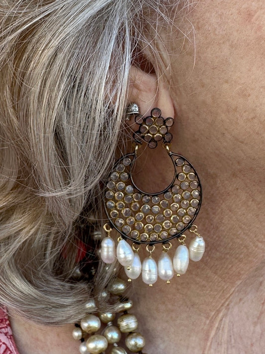 PEARL CASCADE EARRINGS