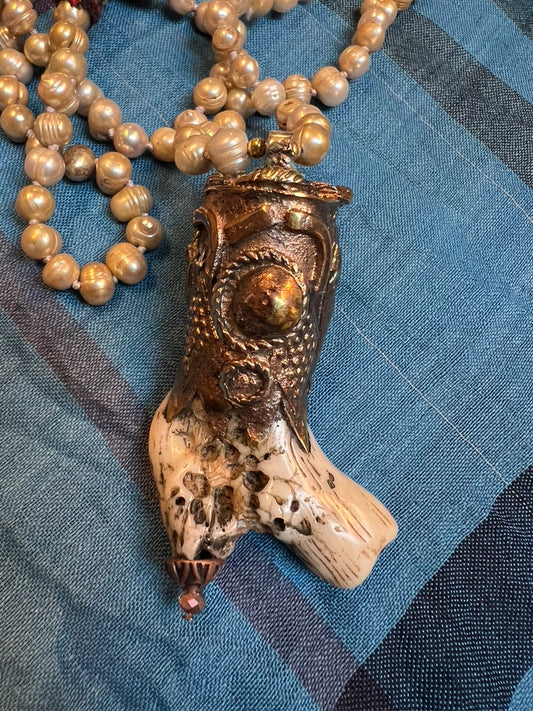 PEARL & CORAL PENDANT NECKLACES