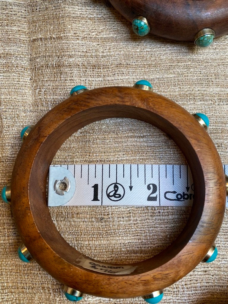 GEMSTONE WOODEN BANGLES