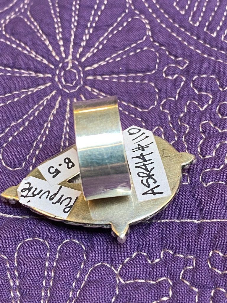 PURPURITE SILVER RING