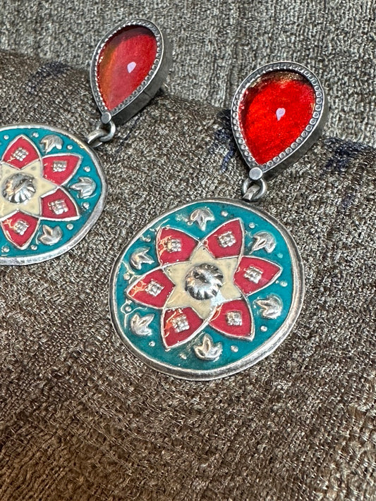 LOTUS MANDALA EARRINGS