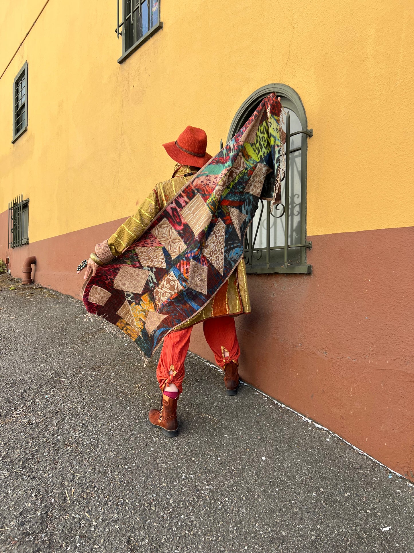 CASHMERE COLLAGE SHAWL