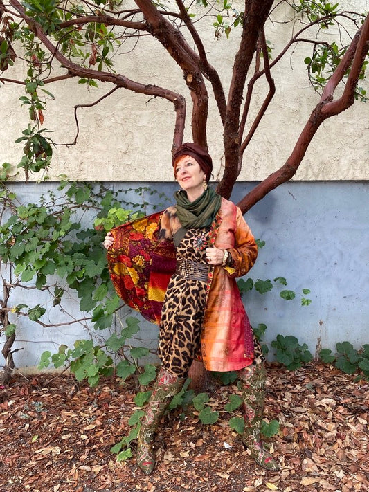 REVERSIBLE SARI DUSTER