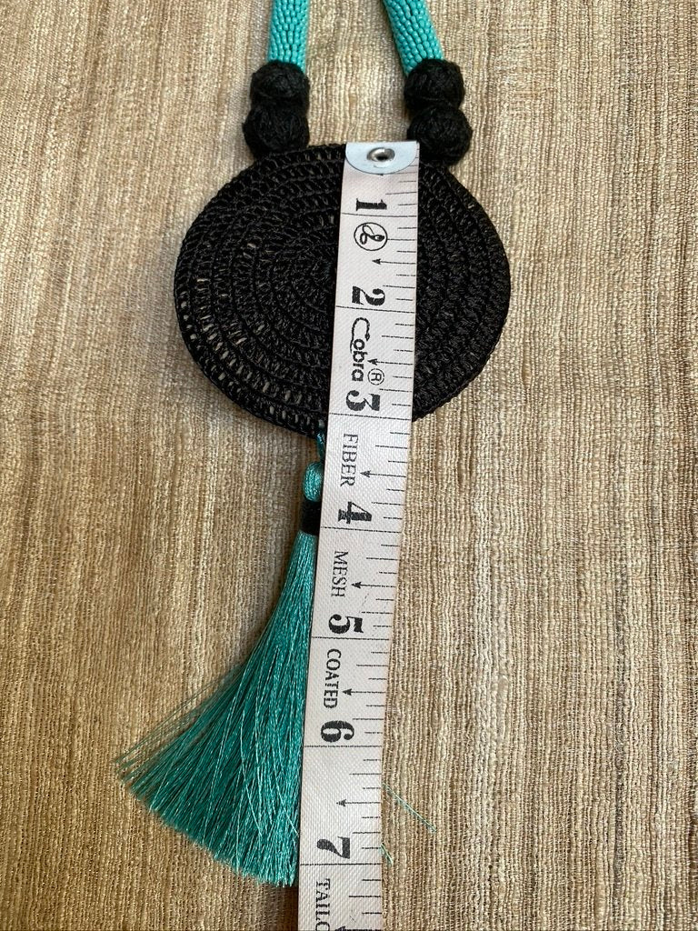 TURQUOISE TIERRA TASSEL NECKLACE