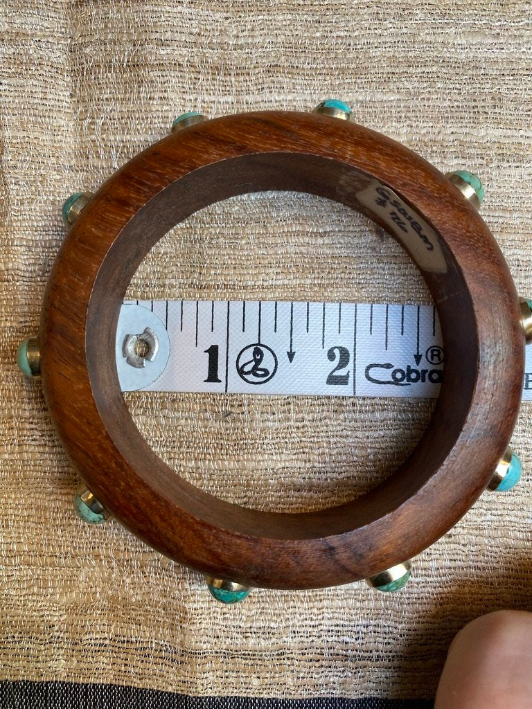 GEMSTONE WOODEN BANGLES