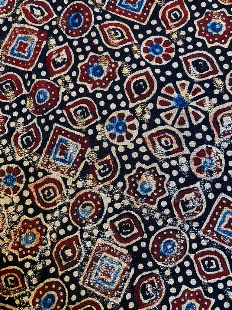 METALLIC AJRAKH SHAWL