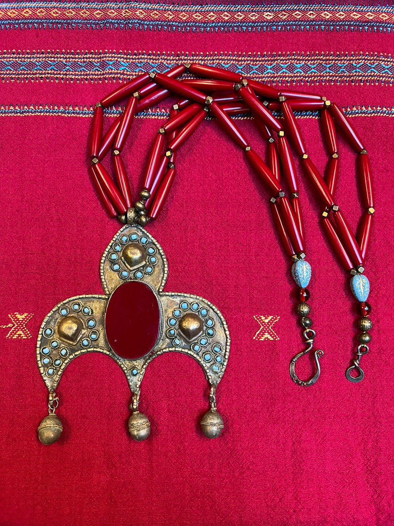 Vintage Afghan Fleur-de-lis Pendant