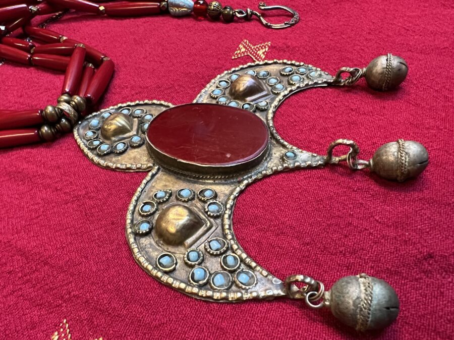 Vintage Afghan Fleur-de-lis Pendant