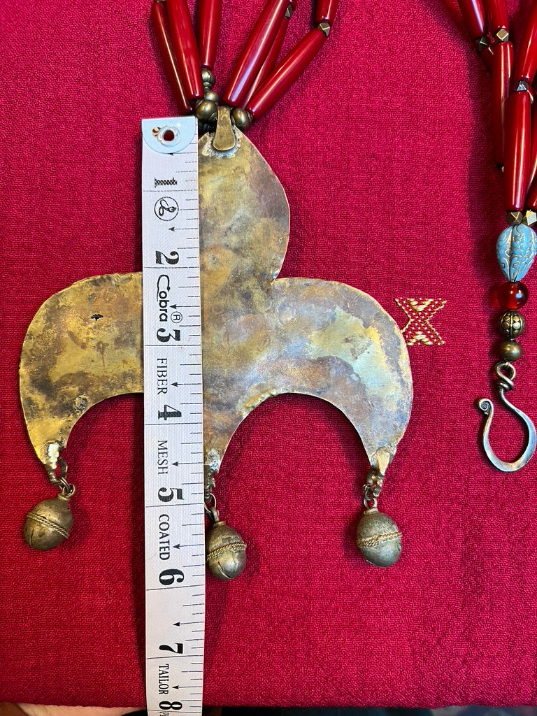 Vintage Afghan Fleur-de-lis Pendant