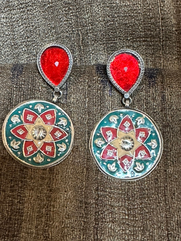 LOTUS MANDALA EARRINGS