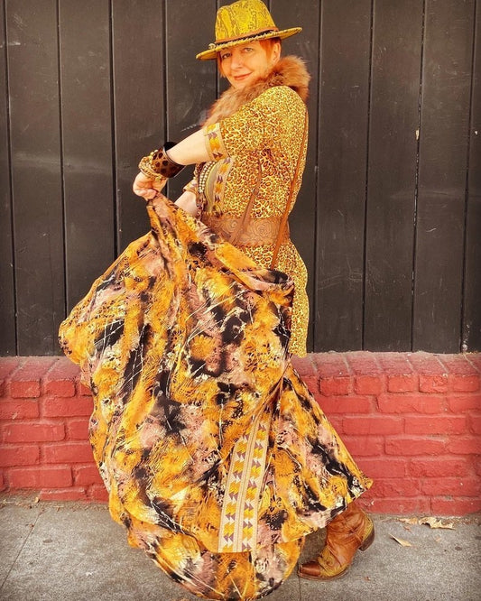 A-line long sleeveless dress Andrea Serrahn Serrahna