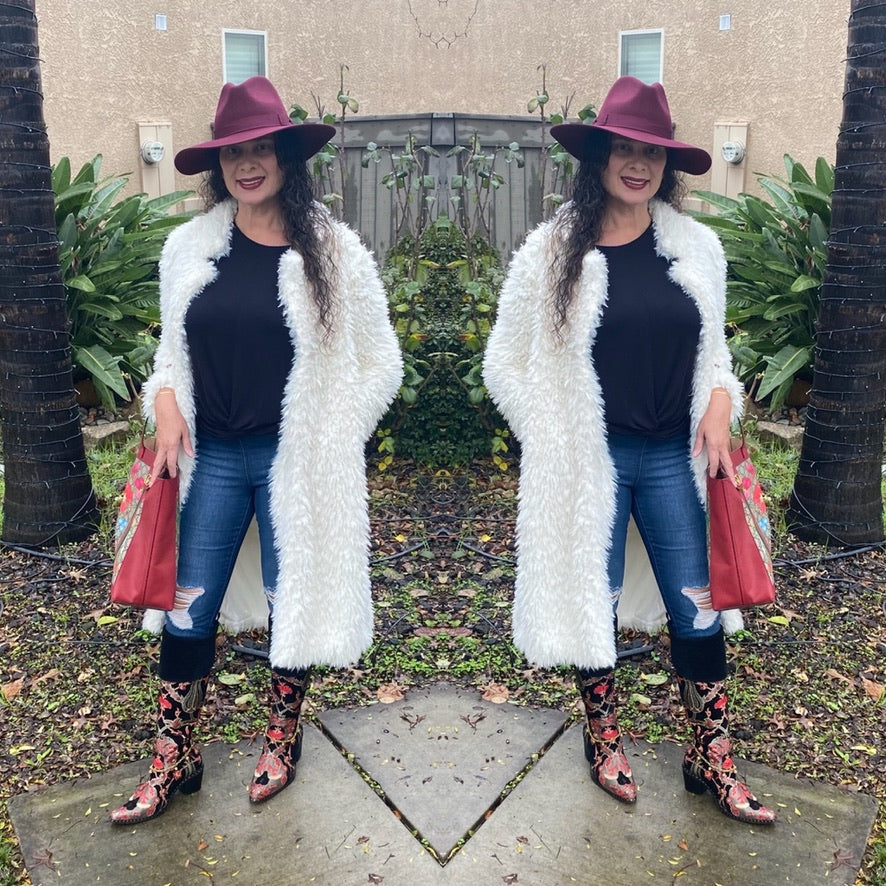 Olive tip toe through the tulip boot anatolian tulip textile over the knee boot Andrea Serrahn Serrahna