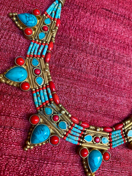 Amazonite Tibetan Coral Turquoise necklaces Andrea Serrahn Serrahna