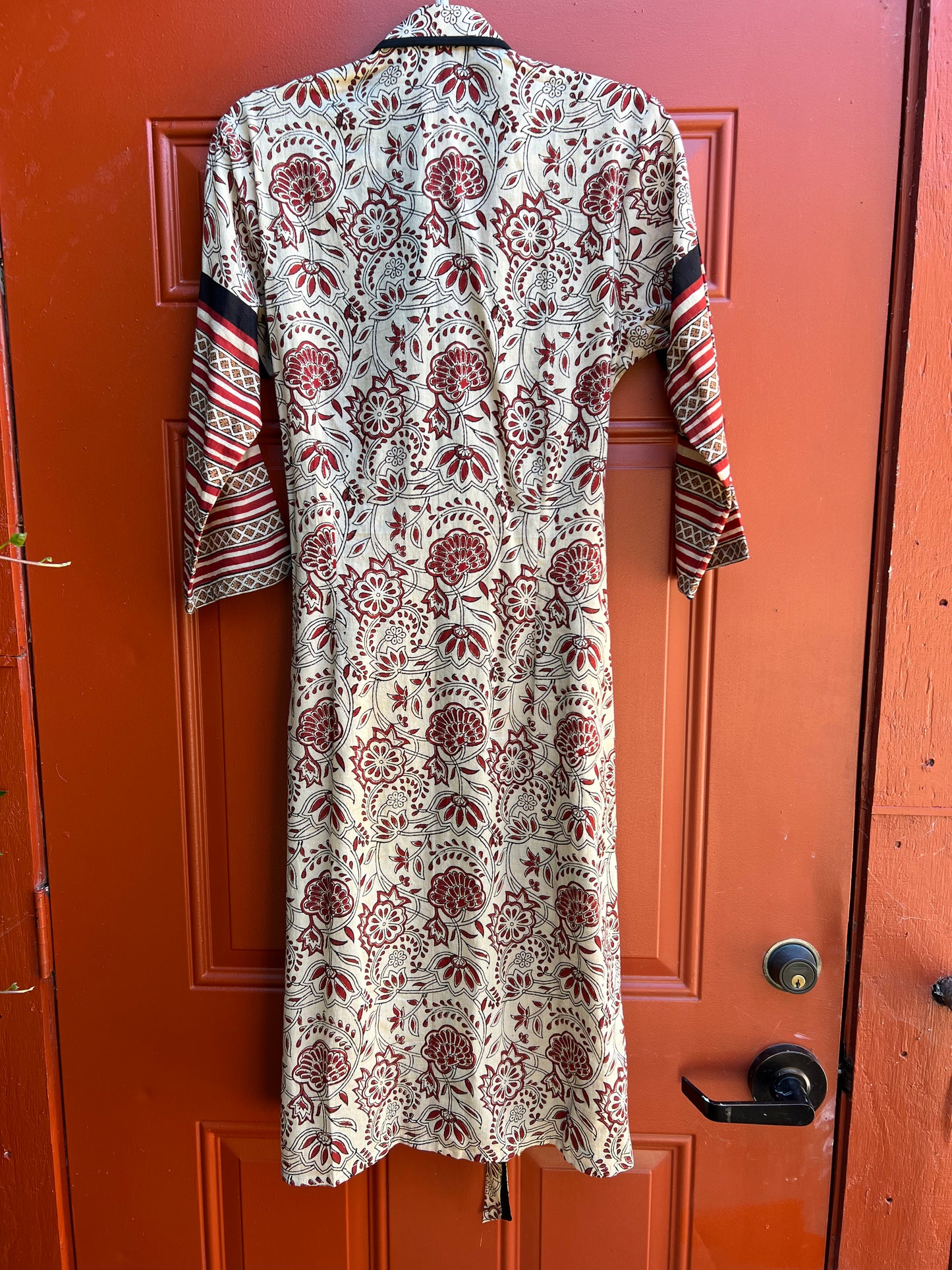 BLOCK PRINT SHIRT DRESS: Earthen Palette