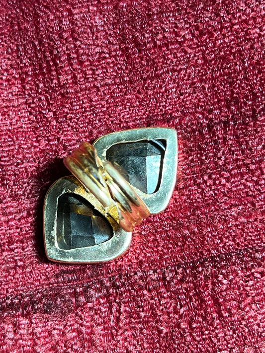 PYRITE TEARDROP RING