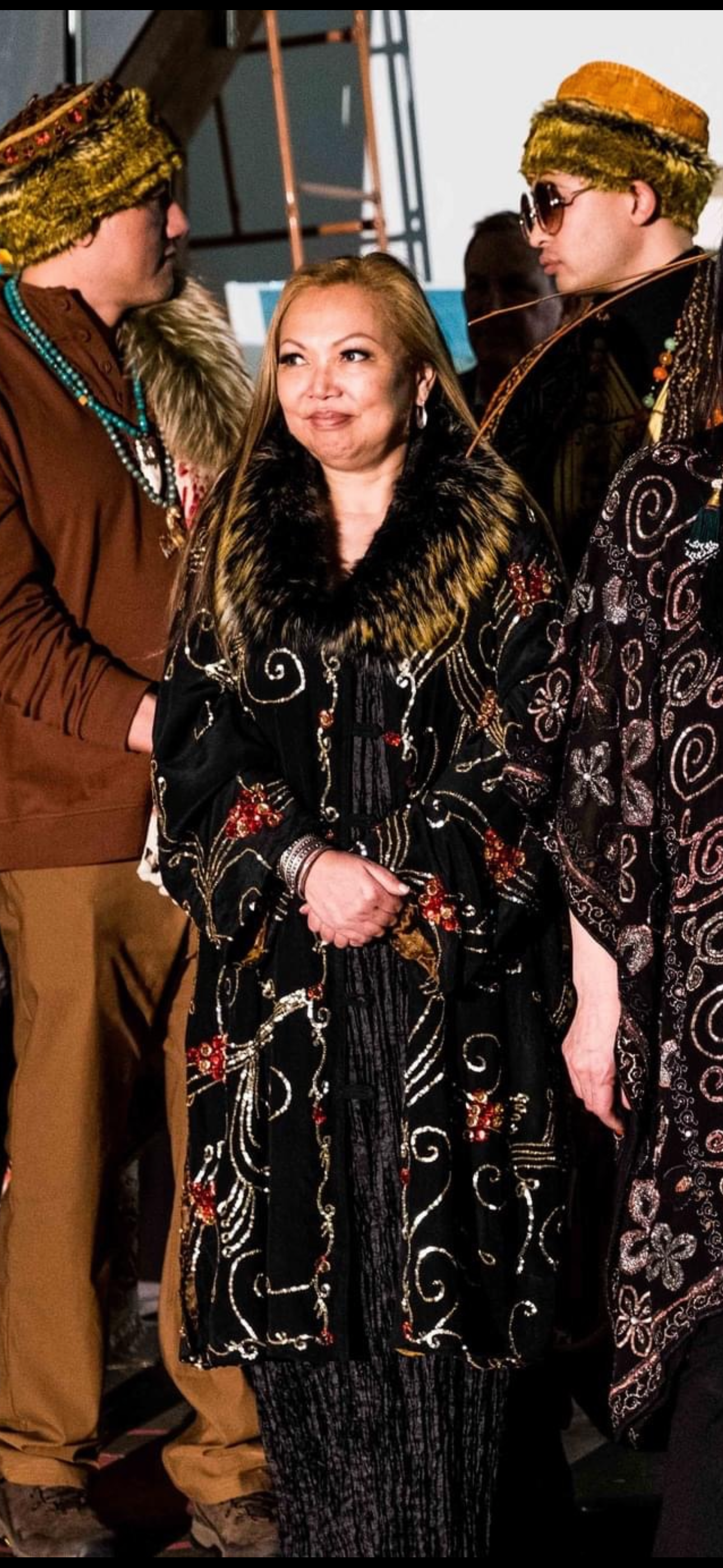 MARDI GRAS REVERSIBLE SARI COAT