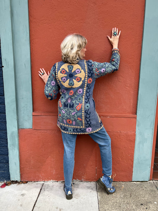 STONE WASH HEY JUTE JACKET