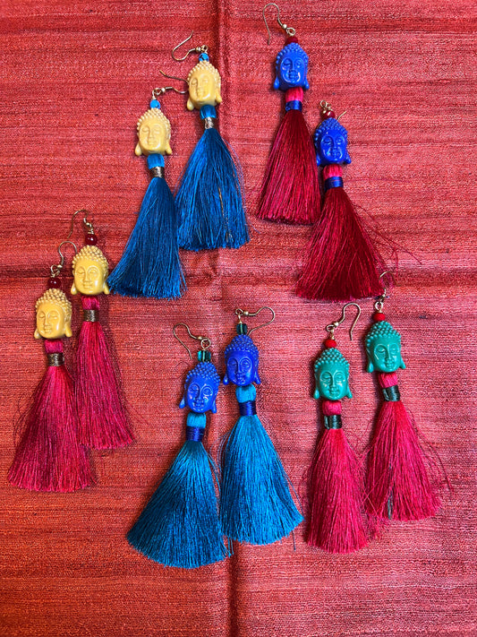 BUDDHA TASSEL EARRINGS
