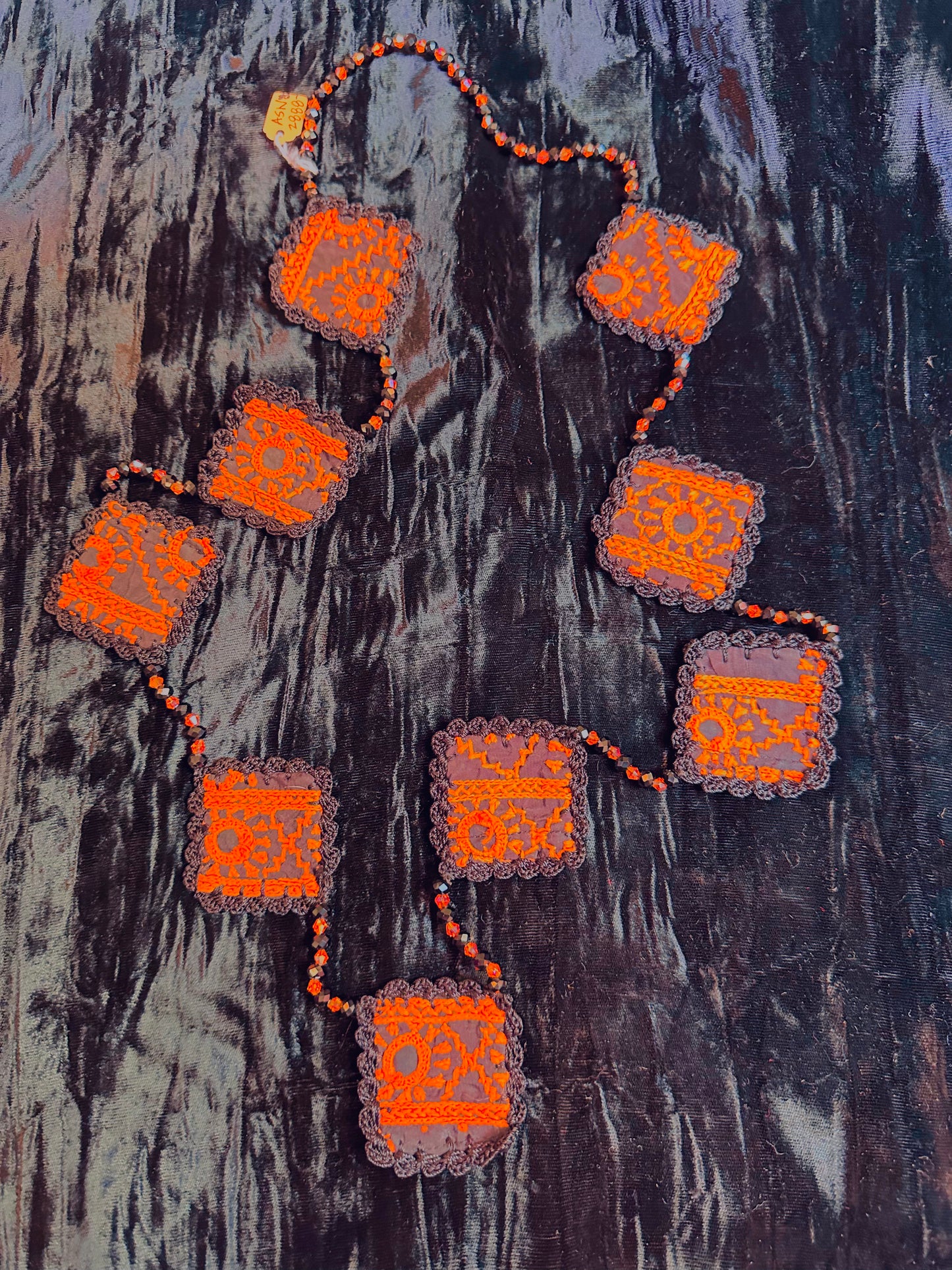 COLORFUL CROCHET PATCH NECKLACES