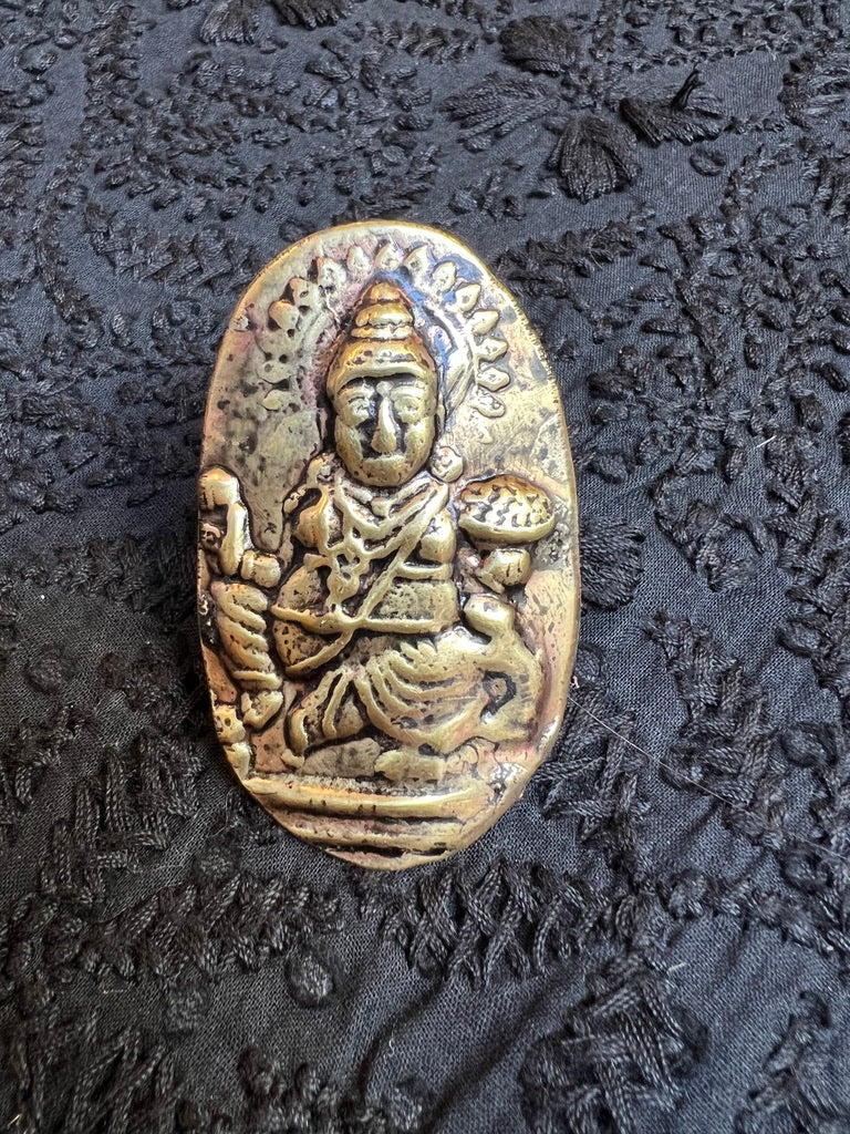 BRASS BUDDHA RING