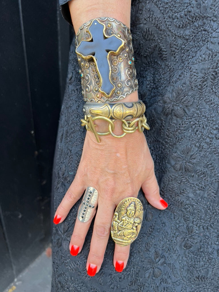 BRASS BUDDHA RING