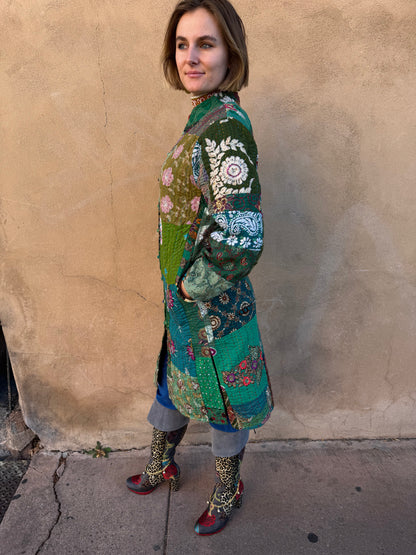 PATCHWORK NEHRU COAT