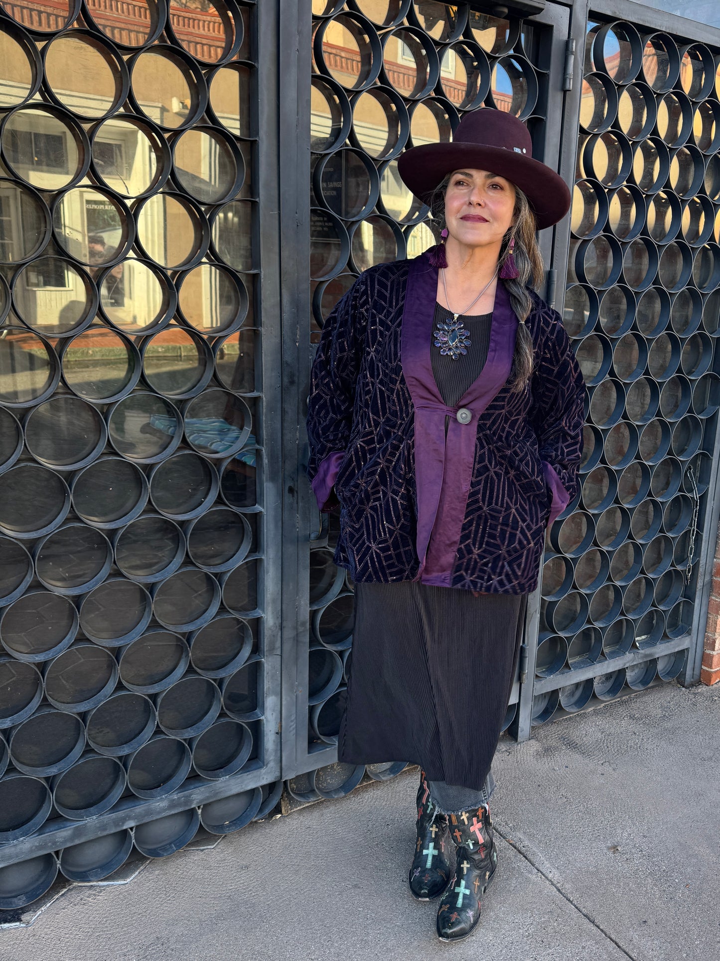 VELUXE MIDNIGHT BLUE SWING JACKET