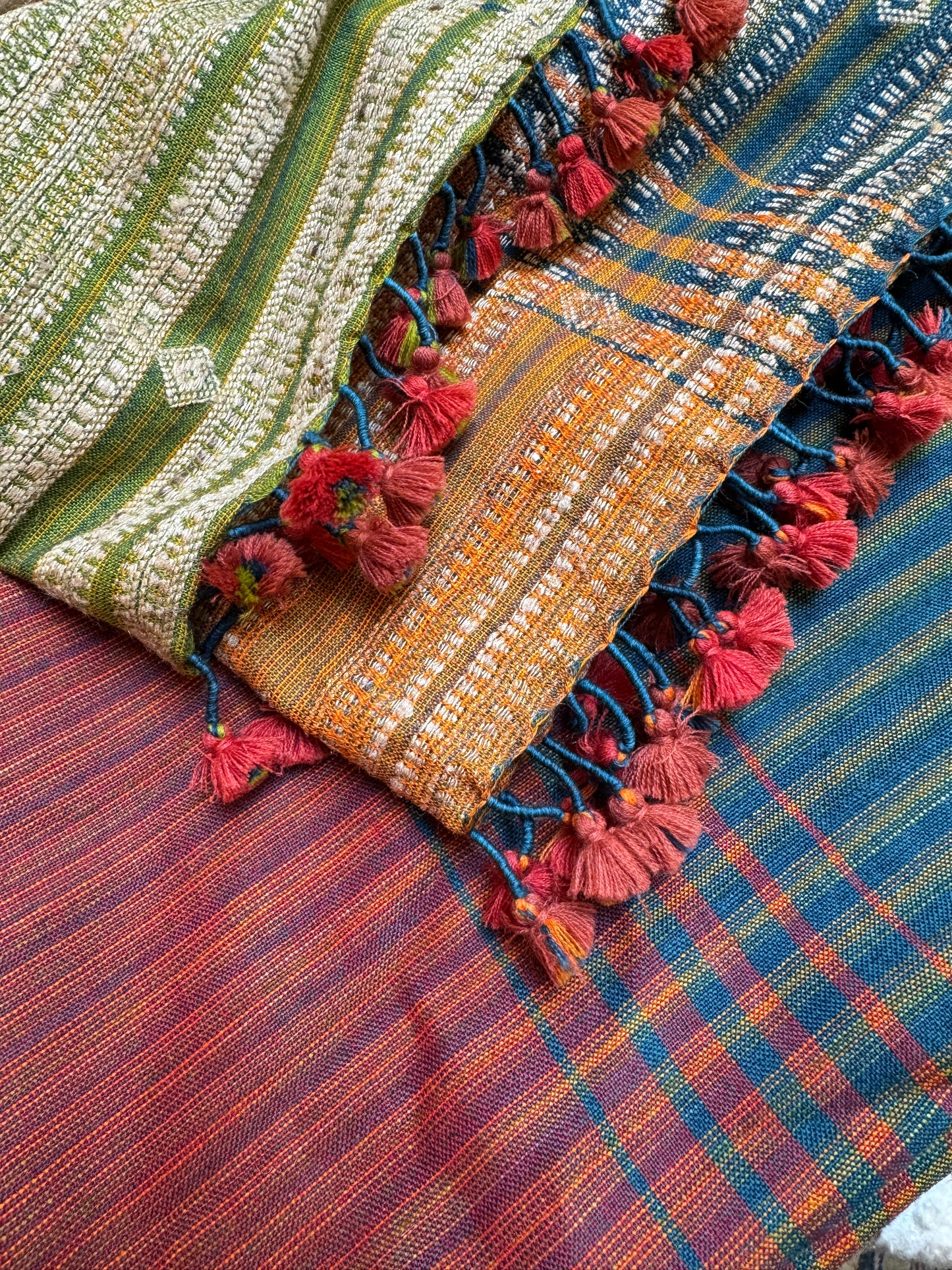 CORNUCOPIA OF COLORS HANDLOOM SHAWL